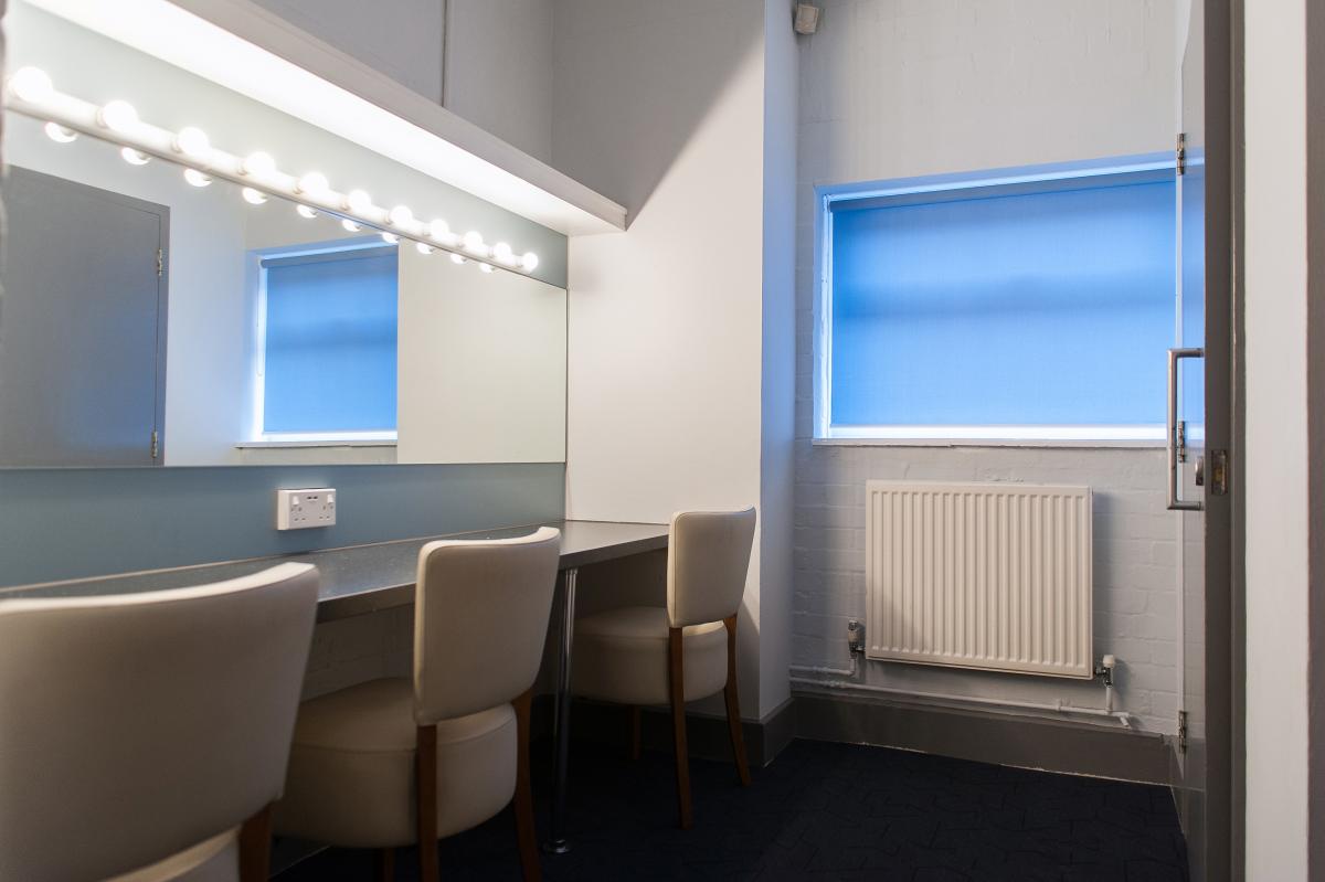 Image of the Dressing Room and Mirrors at Camberley Theatre
